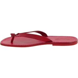 Sandalias de cuero rojo para hombres hechas a mano