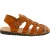 Sandali frate uomo in pelle color cuoio fatti a mano