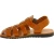 Sandali frate uomo in pelle color cuoio fatti a mano