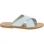 Men's white leather slipper sandals handmade in Italy