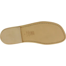 Claquettes cuir blanc pour homme fait à la main en Italie