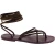 Damen Riemchen-Sandalen im Plaumefarbene Leder in Italien von Handgefertigt
