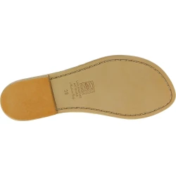 Sandales artisanales en cuir blanc pour femme