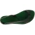 Green leather thong sandals for women Handmade in Italy
