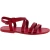 Men's red leather roman sandals Handmade in Italy