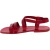 Men's red leather roman sandals Handmade in Italy