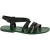 Men's green leather sandals Handmade in Italy