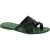 Chanclas trenzadas en el dedo gordo de cuero verde hechas a mano