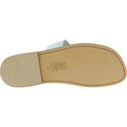 Sandalias de cuero blanco para hombre hecho a mano en Italia