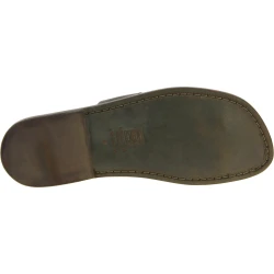 Sandalias de cuero color barro hecho a mano en Italia