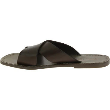 Zapatillas de cuero para hombre hechas a mano en Italia