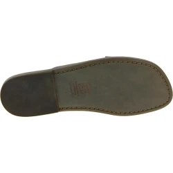 Ciabatte uomo in pelle color fango realizzate a mano in Italia