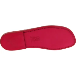 Claquettes homme en cuir rouge fait à la main en Italie