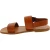 Sandales franciscains pour famme artisanales en cuir marron