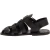 Handmade men's fisherman sandals in black leather Made in Italy