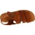 Handmade men's sandals in tan leather Made in Italy