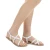 Sandalias de cuero blanco para señoras hechos a mano en Italia