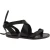 Sandali donna in pelle colore nero fatti a mano in Italia