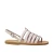 Flat white sandals for women in real leather Handmade in Italy