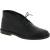 Women's black leather chukka boots handmade in Italy