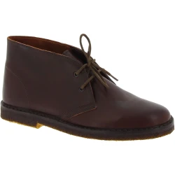 Desert boots femme en cuir marron foncé artisanales fabriqué en Italie