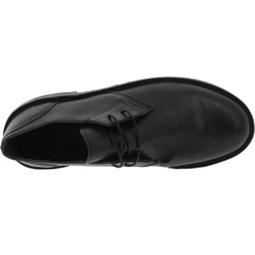 Chaussures basses femme en cuir noir artisanales fabriqué en Italie