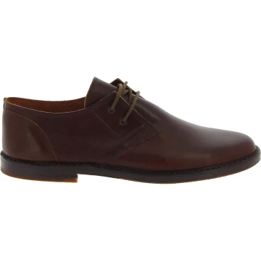 Scarpe basse da donna in pelle marrone scuro fatte a mano in Italia
