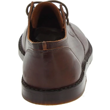 Women's dark brown leather low top shoes handmade in Italy