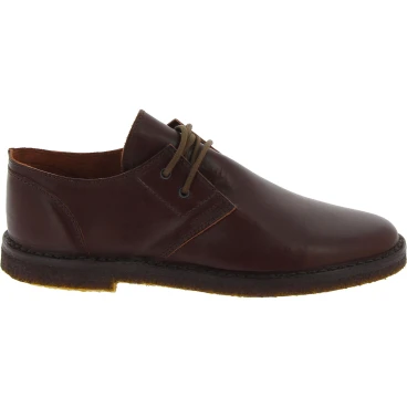 Women's dark brown leather low top shoes handmade in Italy
