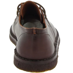 Women's dark brown leather low top shoes handmade in Italy