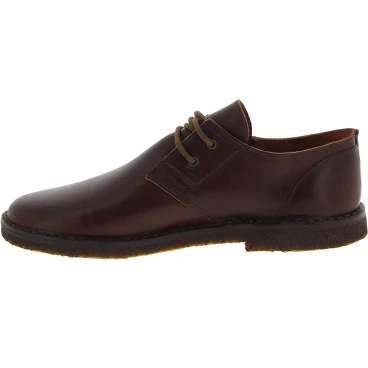 Chaussures basses femme en cuir marron foncé artisanales fabriqué en Italie