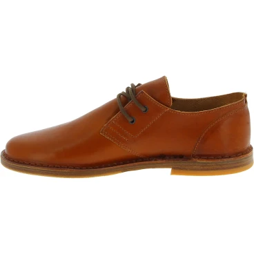 Zapatos bajos para hombre de cuero marrón Hecho a mano en Italia