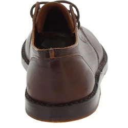 Zapatos bajos para hombre de cuero marrón oscuro Hecho a mano en Italia