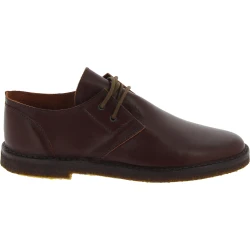 Zapatos bajos para hombre de cuero marrón oscuro Hecho a mano en Italia