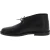 Women's black leather chukka boots handmade in Italy