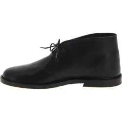 Desert boots homme en cuir noir artisanales fabriqué en Italie