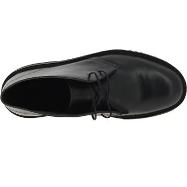 Desert boots homme en cuir noir artisanales fabriqué en Italie