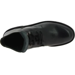 Men's black leather ankle boots handmade in Italy