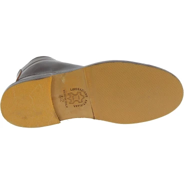 Bottines homme en cuir marron foncé artisanales fabriqué en Italie
