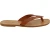 Handmade tan leather thong sandals for men Made in Italy
