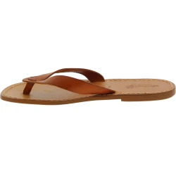 Sandalias de cuero marron hecho a mano para hombres