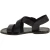 Sandale pour femme artisanales en cuir noir artisanales