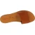 Nu pied pour femme en cuir marron travaillé main