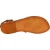 Sandales tong pour femme en cuir marron travaillé à la main
