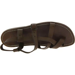 Sandalias gladiador para hombres de piel colores barro real