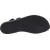 Sandalias de tiras de cuero negro para mujer artesanales