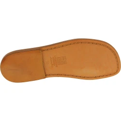Tong pour homme en cuir marron fait à la main en Italie