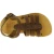 Attica Persephone Sandali gladiatore da bambino in pelle nubuck marrone chiusura con fibbia