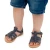 Attica Persephone Sandales gladiateur pour enfant en cuir nubuck marron faits à la main en Grèce