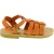 Attica Persephone Sandali gladiatore da bambino in pelle nubuck marrone chiusura con fibbia
